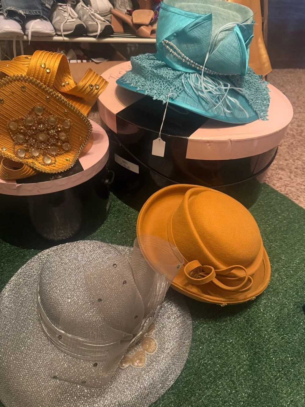Silver and Gold Decorative Women's Fascinator Hat